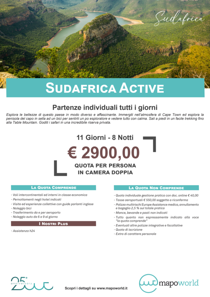 Locandina SUDAFRICA ACTIVE
