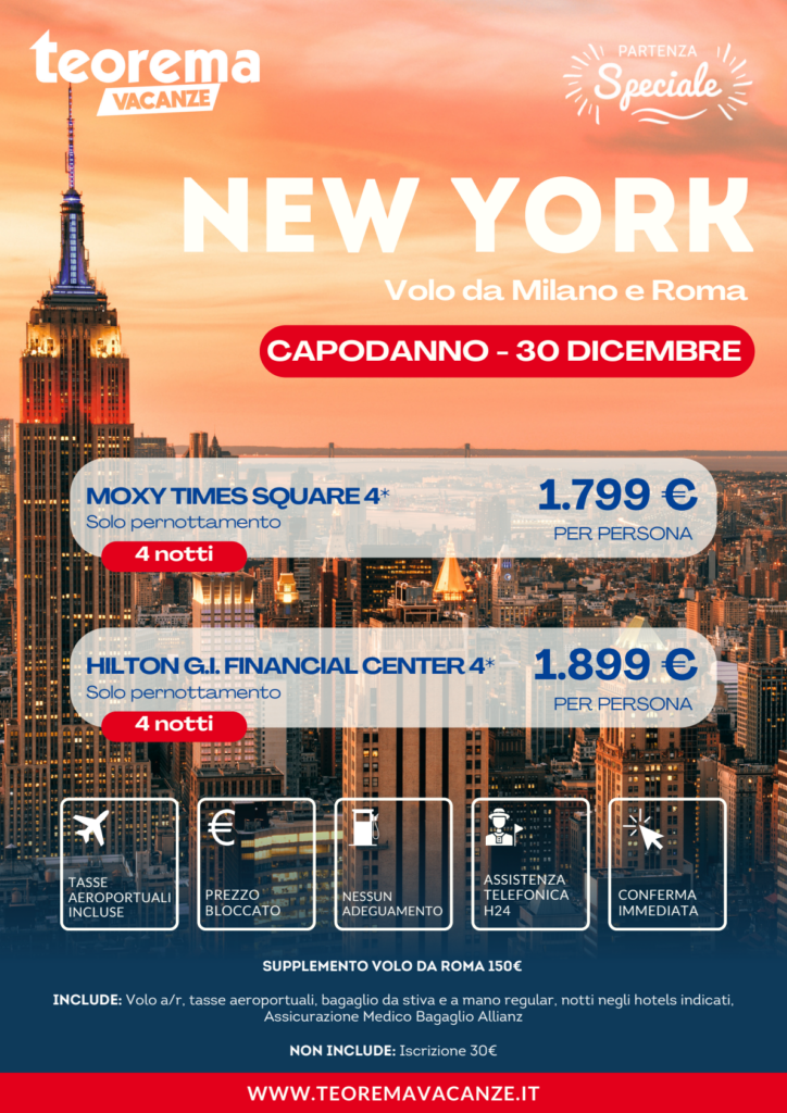 Locandina NEW YORK - CAPODANNO