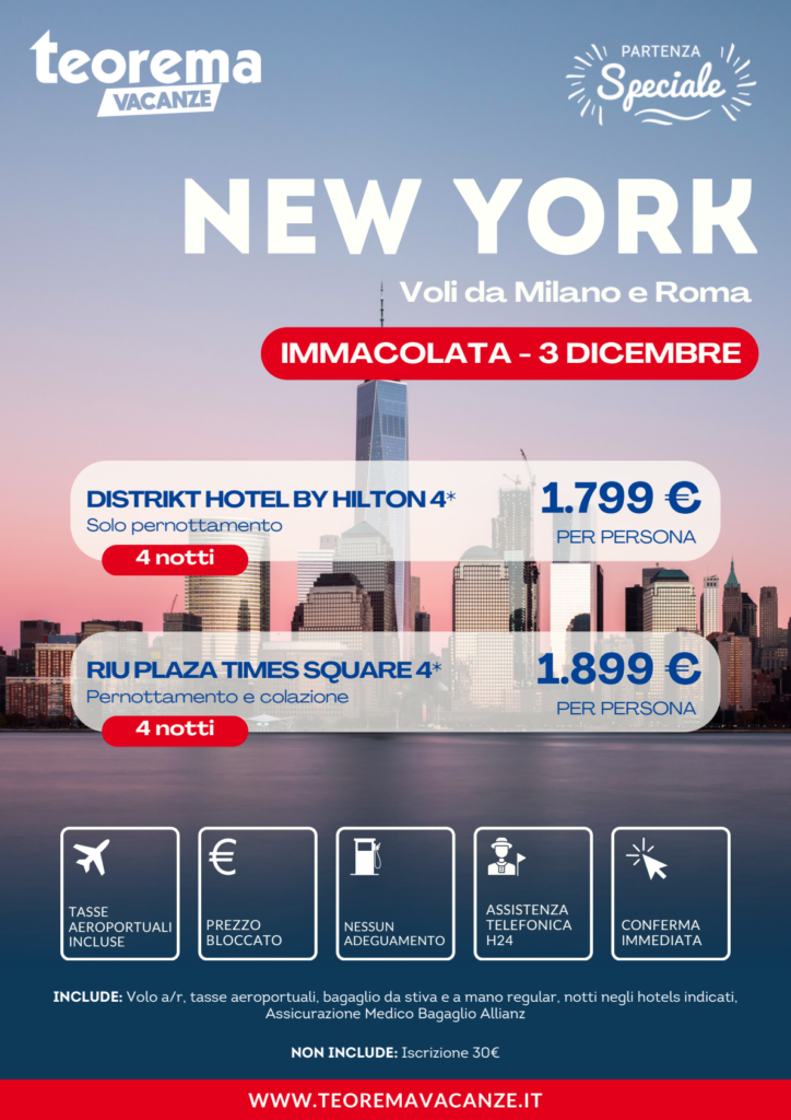 Locandina NEW YORK - IMMACOLATA