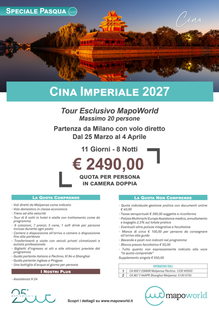 Locandina CINA IMPERIALE 2027 - PASQUA
