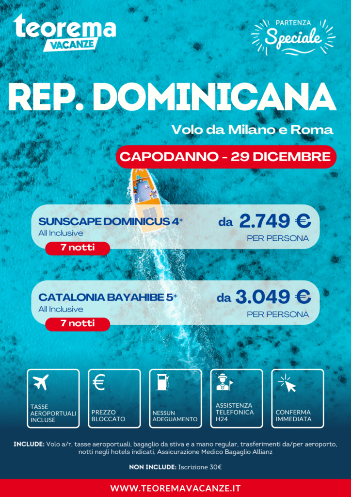 Locandina REPUBBLICA DOMINICANA - CAPODANNO