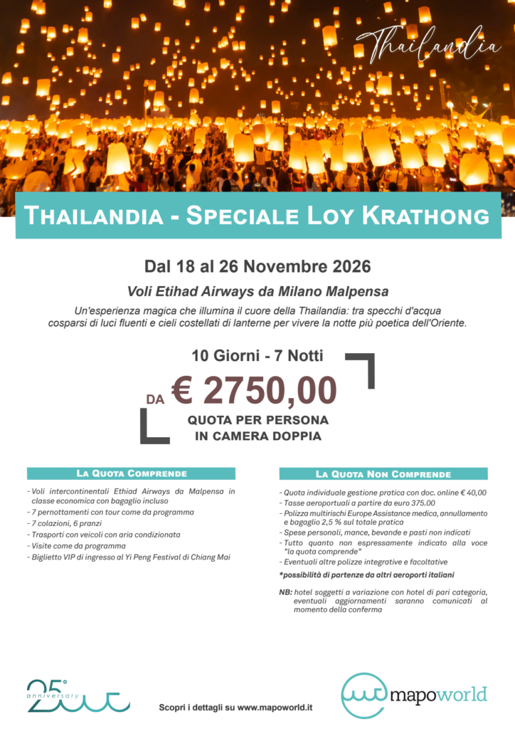 Locandina THAILANDIA - SPECIALE LOY KRATHONG